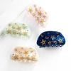 Hair Claw Moon Five-Pointed Star Pattern Back Head Shower Clip Medium Size Shark Hair Claw Versatile Hair Accessory