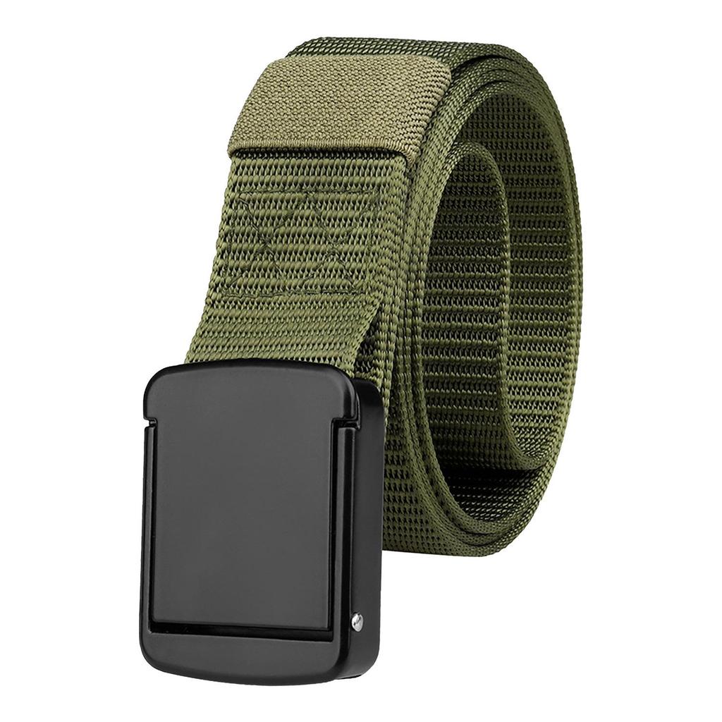 Men's Outdoor Nylon Flip Buckle Belt - Casual, Canvas for School or Military Training