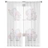 Elephant Mom And Baby Tulle Sheer Curtains For Kitchen Window Living Room Modern Voile Curtain Bedroom Drapes