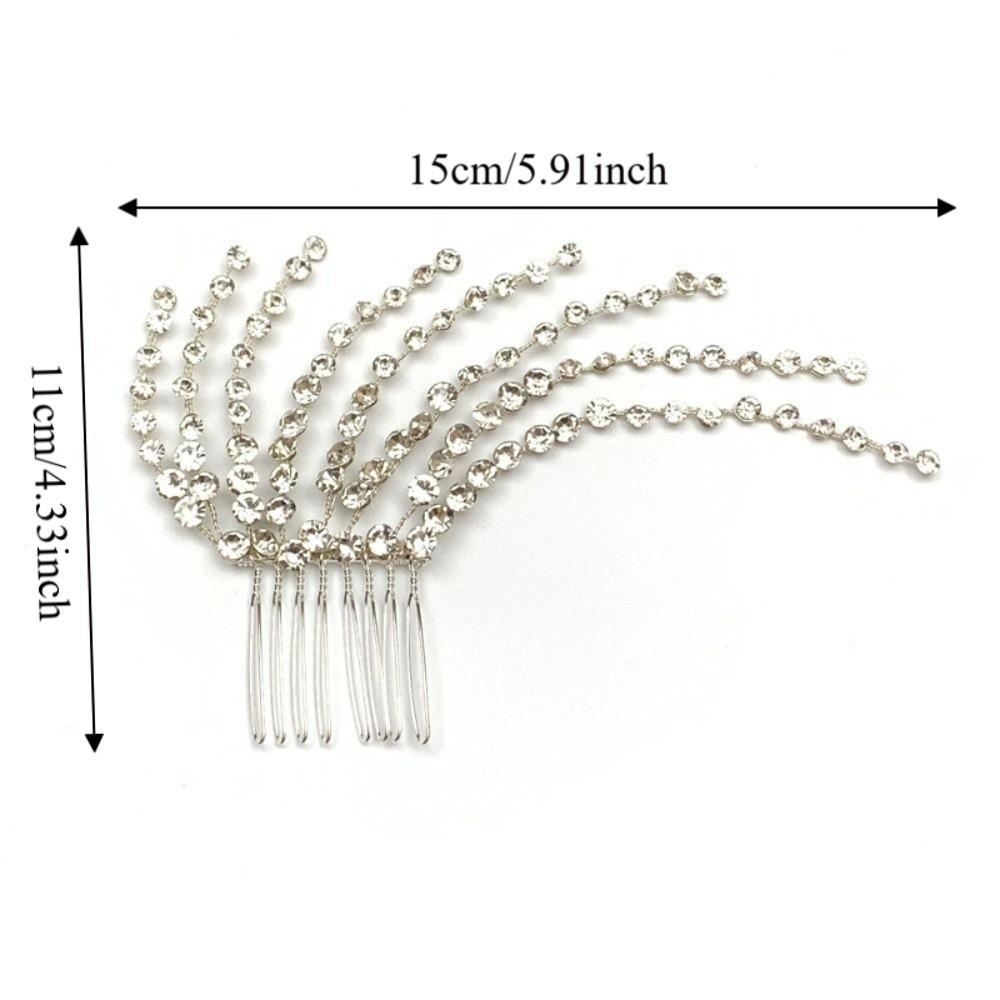 Sparkling Bride Crown Tiaras Elegant Wedding Hair Accessories Banquet Event