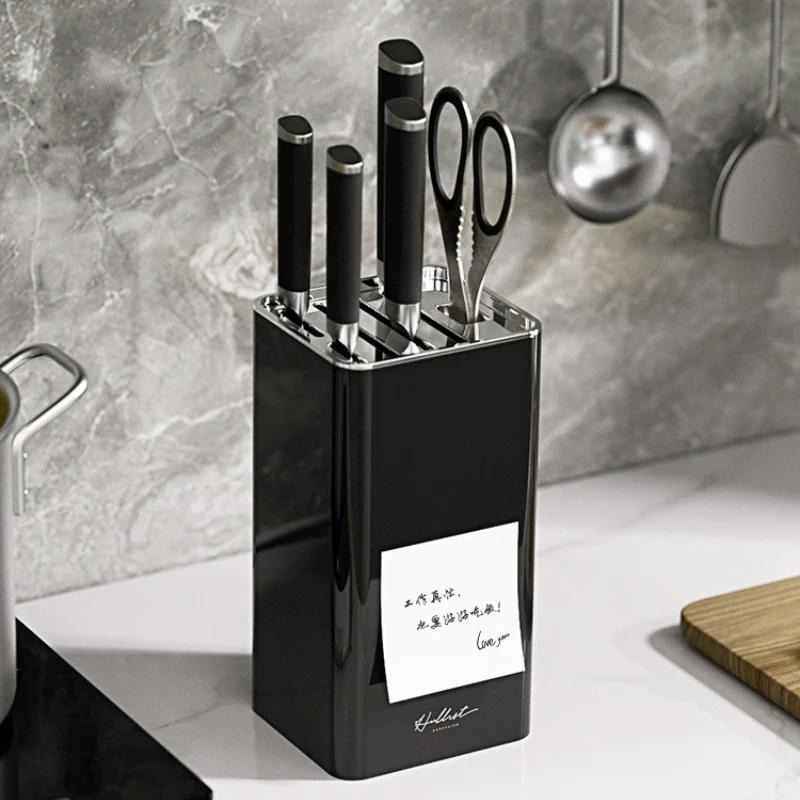 Premium Home Use Plastic Knife Stand Holder for Kitchen Storage Box Cooking Area Knife Holder Rack Food Prep Area Accessories