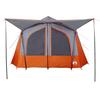 Vidaxl Tenda da Campeggio, 5 Persone, Grigio-Arancione, Impermeabile