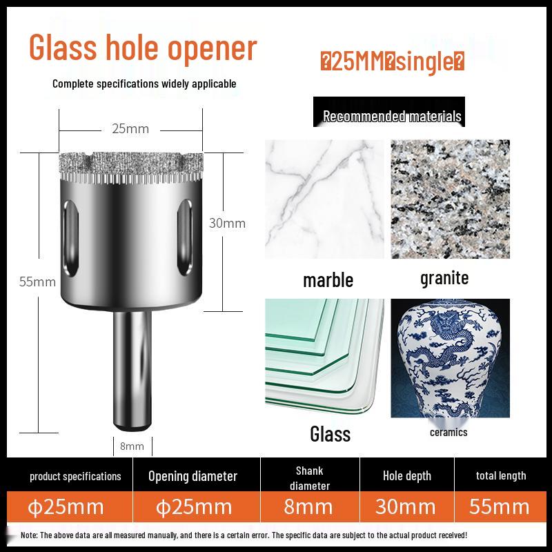 6mm Multifunctional Glass & Tile Drill Bit Set for Marble