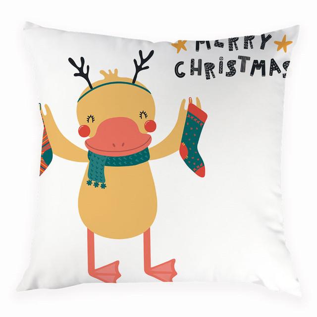 Bedroom Living Room Sofa Pillow Cover Decorative   Home Decor Cartoon Duck Animal Cushion