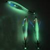 Luminous Wing Squid Jig Fishing Wood Shrimp Lure Fluorescent Fishing Lure Night Fishing Luminous Floating Lure Shrimp Hook Bait