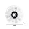 8 Pieces Luminous Roller Skate Wheels Parts Indoor Versatile for Double Row Skates Light Up Roller Skate Wheels with Bearings