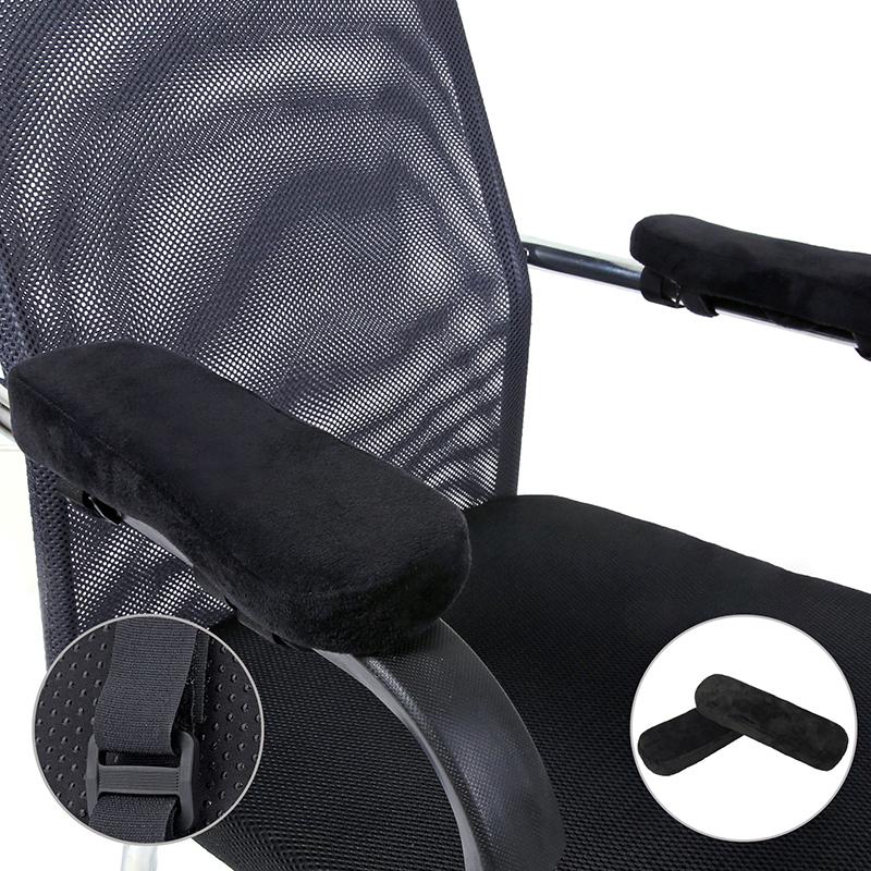Memory Foam Armrest Pads For Office Chair Elbow Support Cushion For Arm Pressure Relief Universal Fit Covers For Wheelchair