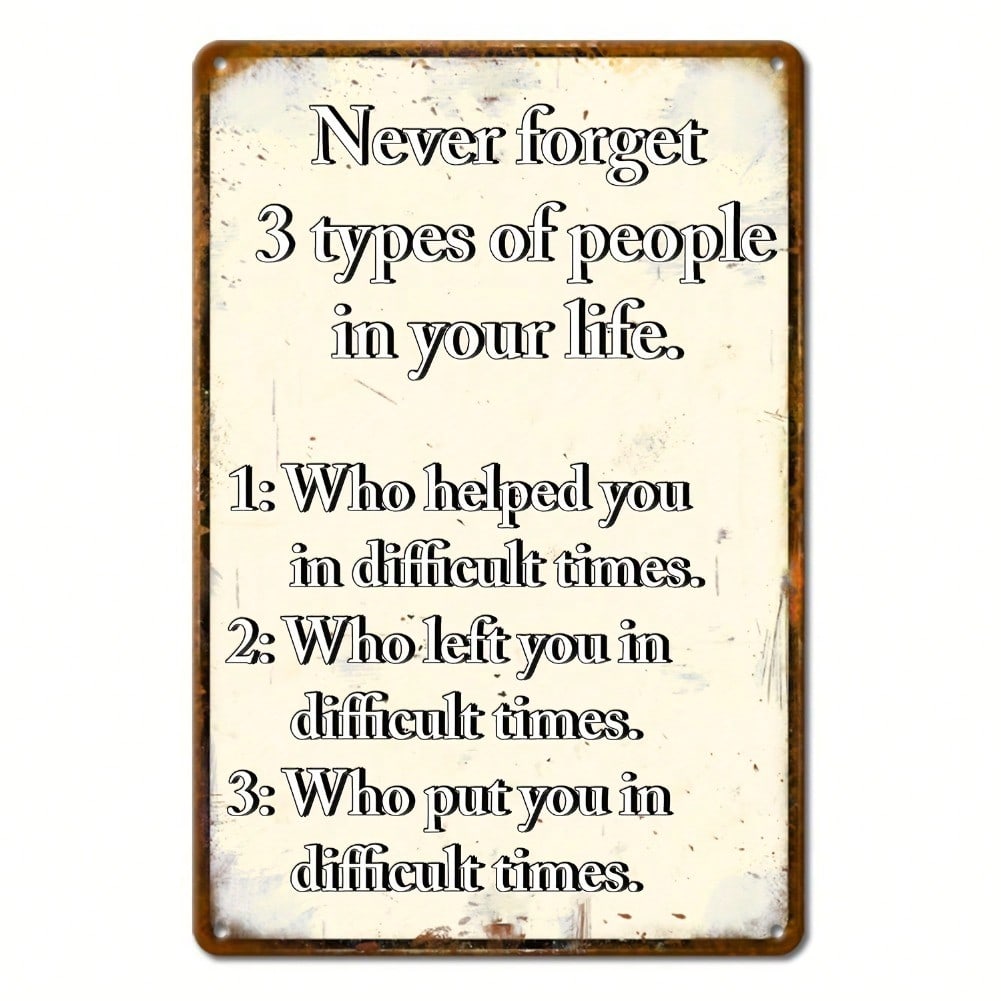 

Vintage Metal Tin Sign Wall Art Rustic Quote Plaque for Garage Cafe Living Room Decor разноцветный