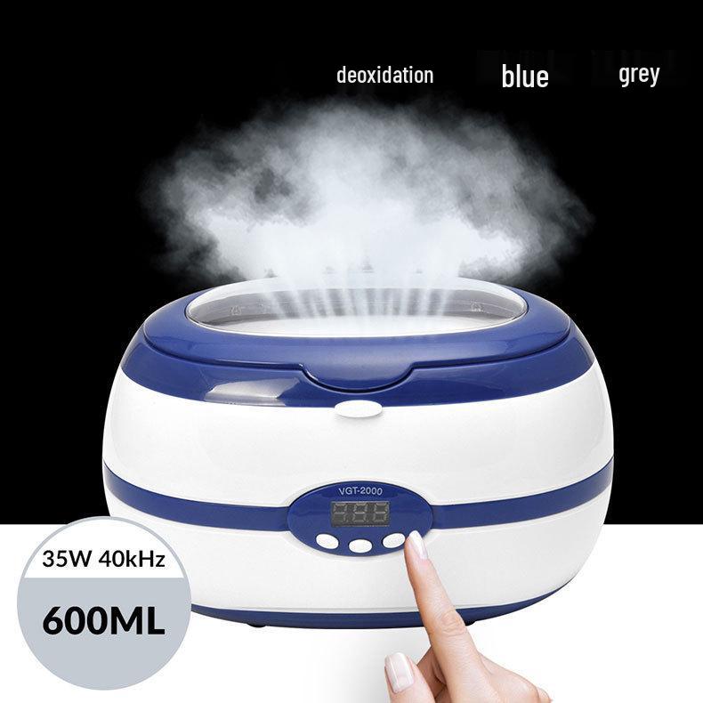 Compact Multi-Purpose Ultrasonic Cleaner for Glasses, Watches, Jewelry, and Instruments