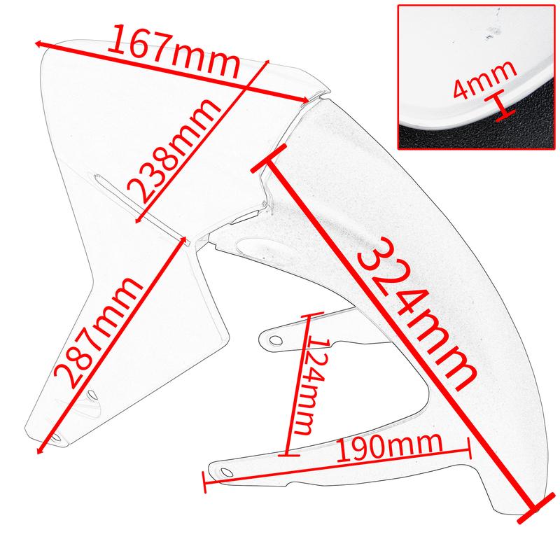 For Duke 390 Front Fender Mudguard For KTM Duke390 2017-2022 2018 2019 2020 2021 Motorcycle Wheel Cover Hugger Splash Guard