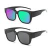 2Pcs Men For Driving Riding That Can Be Worn Over Other Glasses Square Shades Wrap Around Fit Over Glasses Sunglasses Uv400