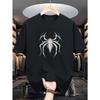European Size Men's Halloween Spider Web Graphic Tee Casual & Comfortable Short Sleeve T-Shirt for Summer, Breathabl Men's T-shirts