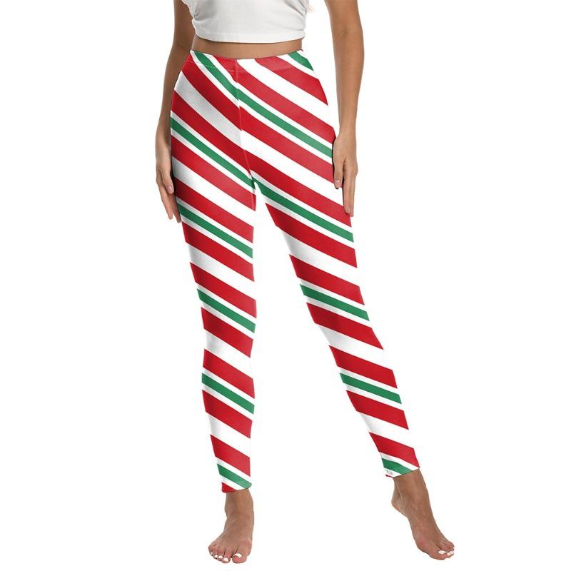Christmas hot-selling women's leggings digital printing sports yoga pants peach hip pants women