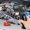 Infrared Thermometer, Non Contact Digital Thermometer with Backlit Display and   Emissivity, for Metal Oil Temperature and Industrial Use