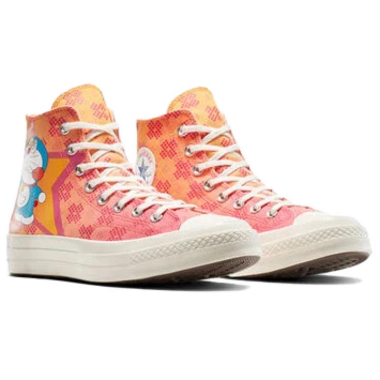Converse Doraemon x Chuck 70 High Habanero Gold Flamingo Unisexové tenisky Oranžové A15790C