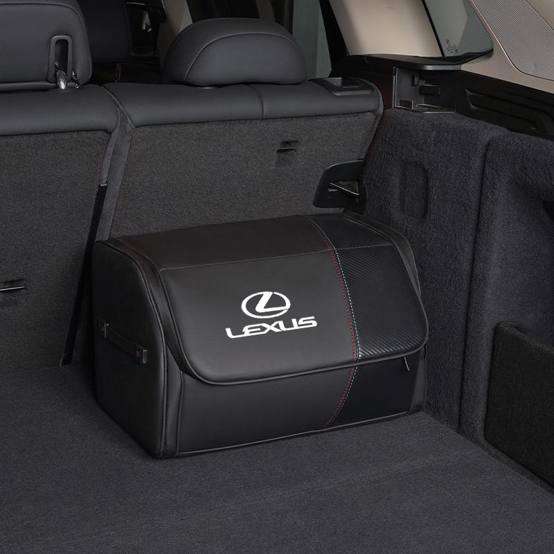 For Lexus F SPORT IS250 IS200 CT200h GS300 LS430 RX450h Key Chain Car Trunk Organizer Box Foldable Storage Bag Tidying Tools