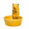 Capybara Figurine Candle Holder Ceramics Animal Warming Paws Tealight Holder Home Decoration for Animal Enthusiasts Gift