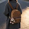 Vintage Suede Simple Backpack for Women New Large Capacity Commuter School Bag Comfortable and Versatile Texture Storage Bags