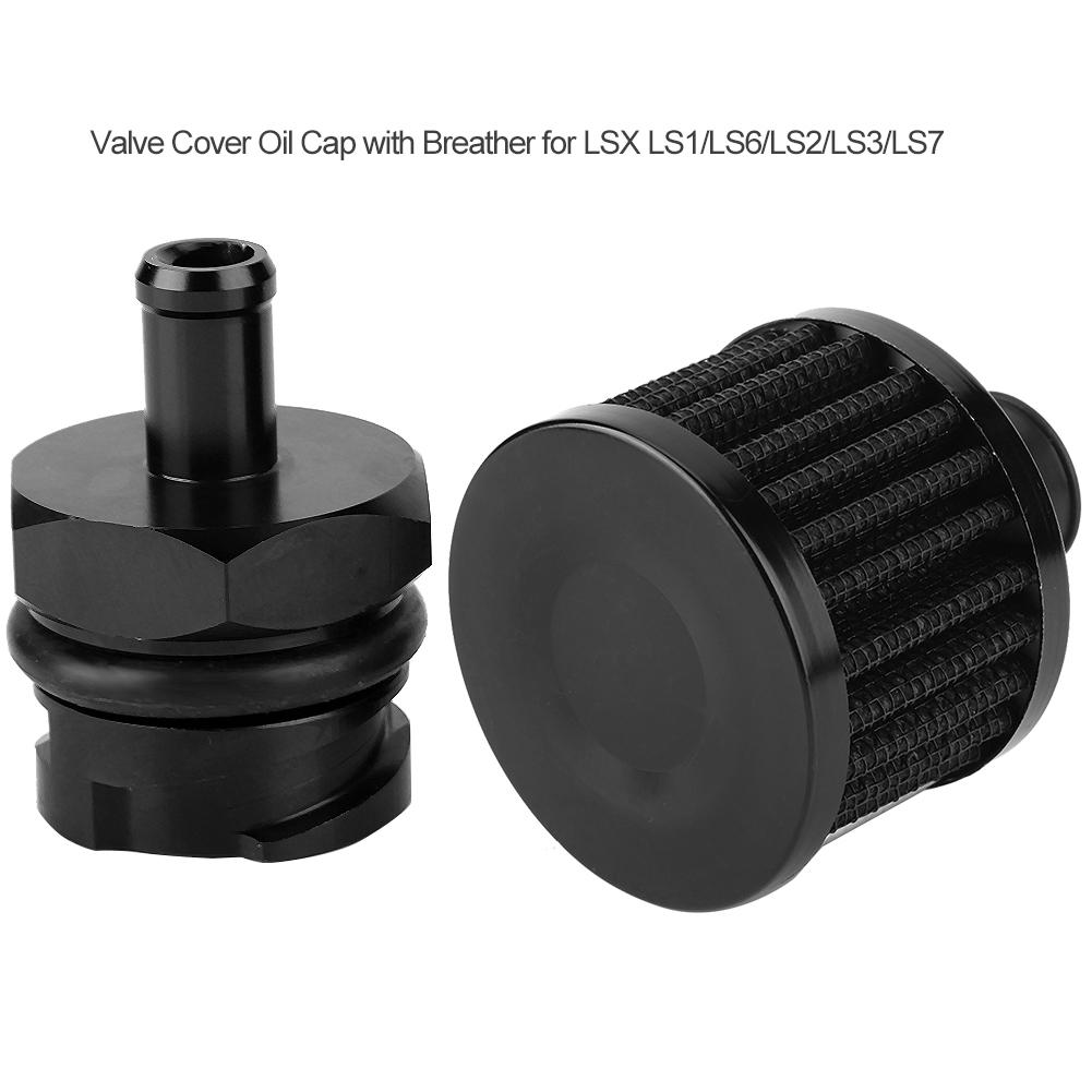 Billet Aluminum Valve Cover Oil Cap with Breather for LSX LS1 LS6 LS2 LS3 LS7