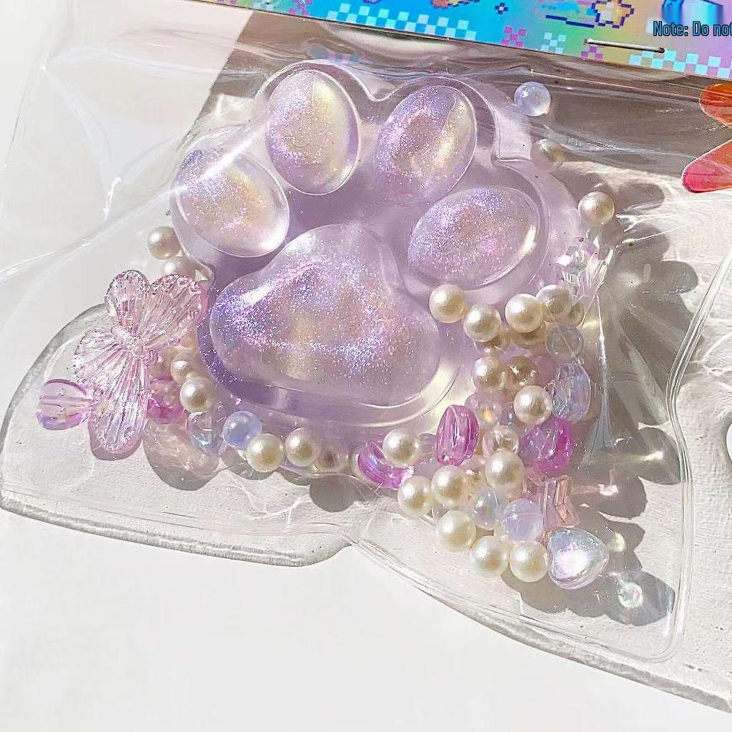Stress-Relief Plush Cat Claw Jelly Toy: Soft, Slow-Rebound Decompression for Girls