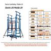 Foldable Remote-Control Electric Lifting Platform - Portable, Small, Movable Scaffold for Cargo, Hand, and Foot Operation