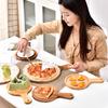 Japanese Style Round Wooden Pizza Pan and Tray
