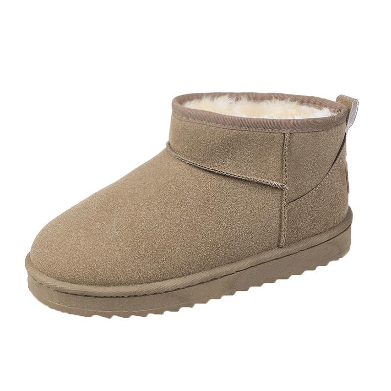 Women's Plus Size Thick-Soled Snow Boots - Cozy Velvet Lined Outdoor Winter Wear