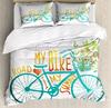 Flower Bicycle Soft Duvet Cover Beding Decoration Gift First Choice Suitable for Children Young Boys Young Girls plus Adult Peoples Soft plus