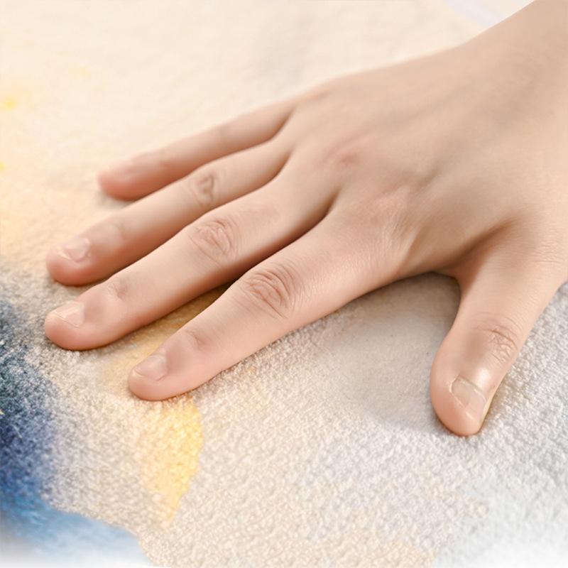 Marble Household Bathroom Absorbent Floor Mats, Light Luxury, High-end Imitation Cashmere Toilet Non-slip Mats