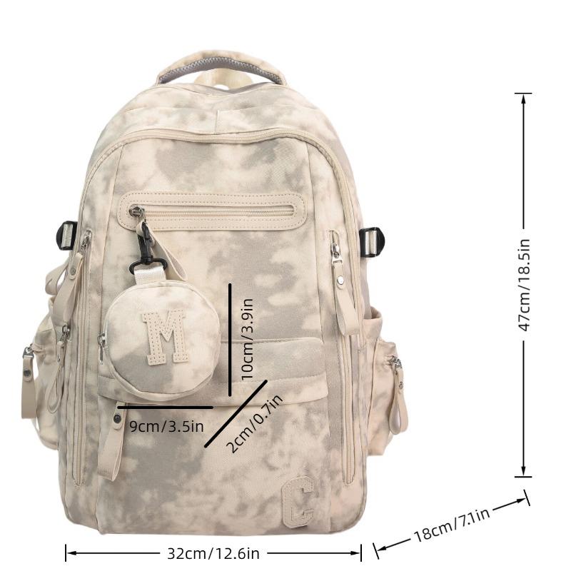 Trendy Unisex Backpacks Water-Resistant Daypacks with Multiple Pockets Large Capacity Rucksacks for Travel & College