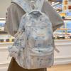School Bag Female Campus Style Japanese Girls Junior High School High School Students Large Capacity Backpack Contrasting Color Versatile Backpack