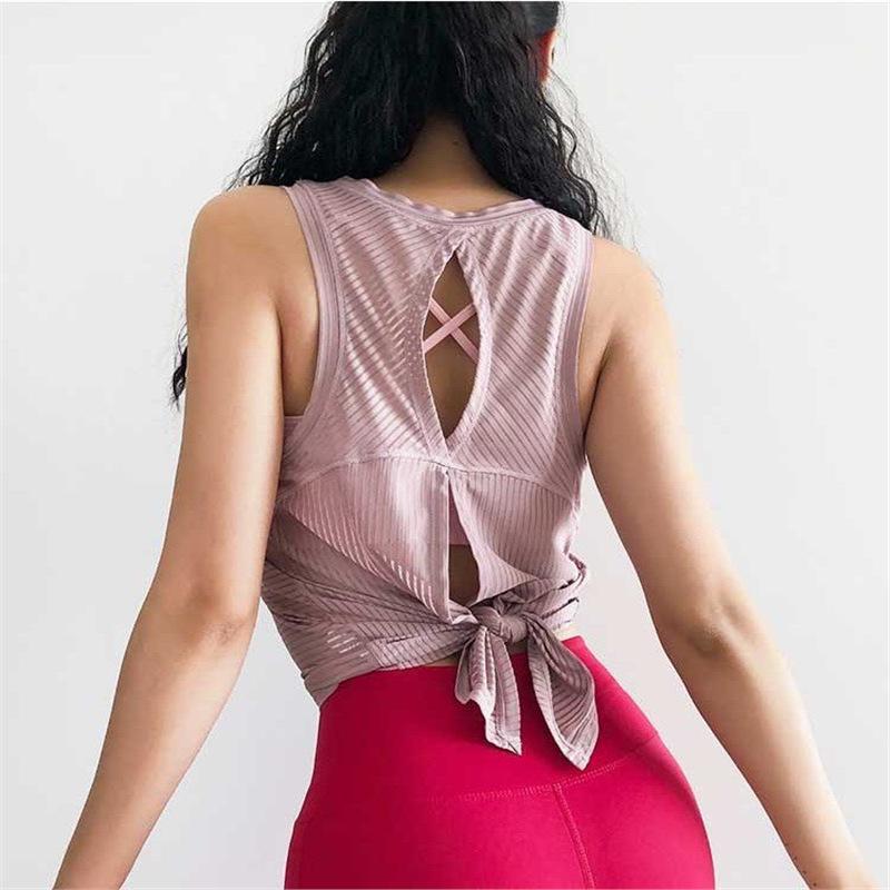 

Quick-Dry Mesh Loose Fit Sleeveless Fitness Tank for Running & Yoga Large рожевий