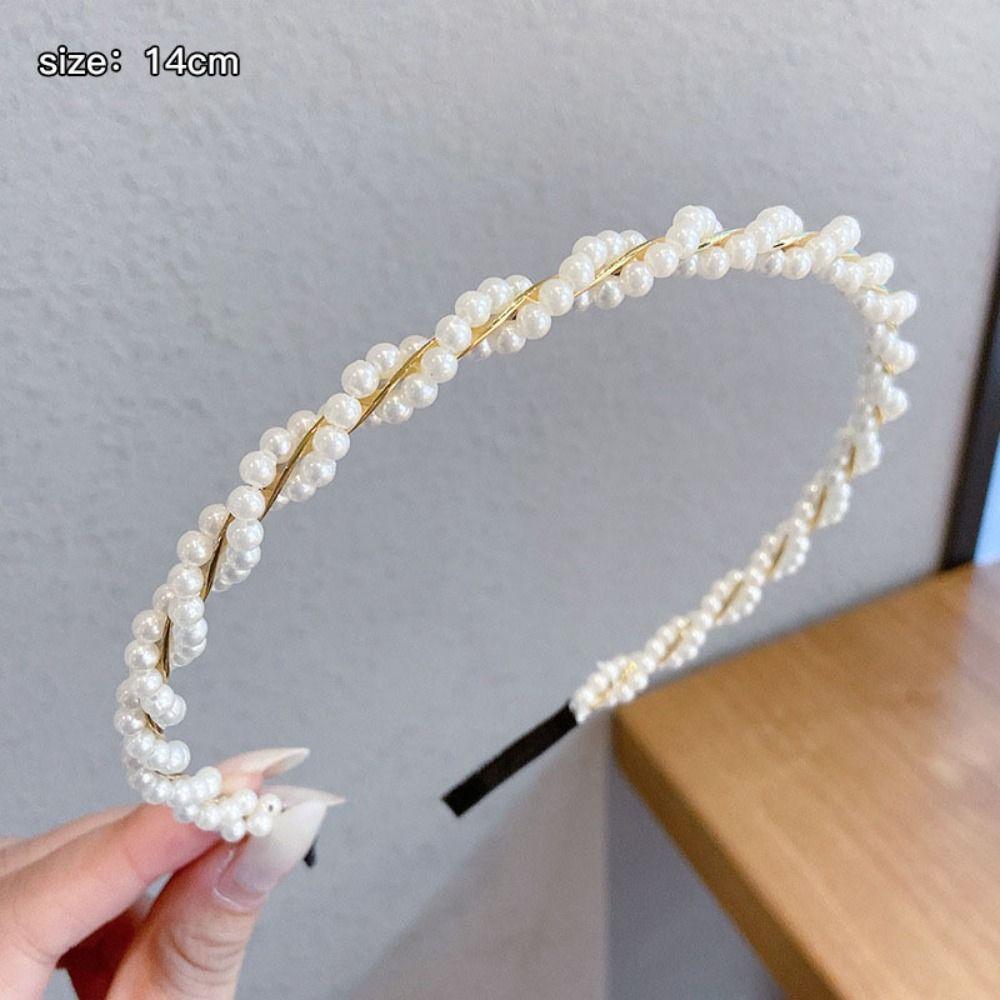 Alloy Pearl Hairband Versatile Headpiece High Quality Hair Hoops
