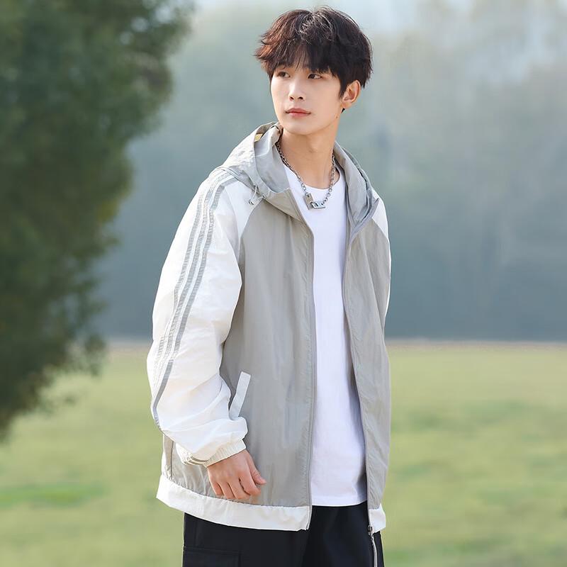 WEZHO Men s Hooded Sun Protection Sports Jacket