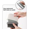 2-in-1 Window Slot Cleaning Brush Portable Door Groove Hair Grip Brushes Tight Gap Cleaner Brush for Household Deep Cleaning