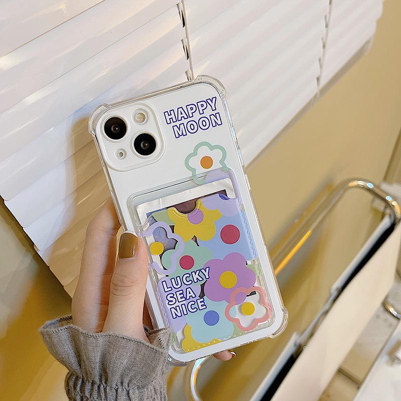 Zhitai Floral Card Case for iPhone 16 Pro Max & Apple 15/14 Pro