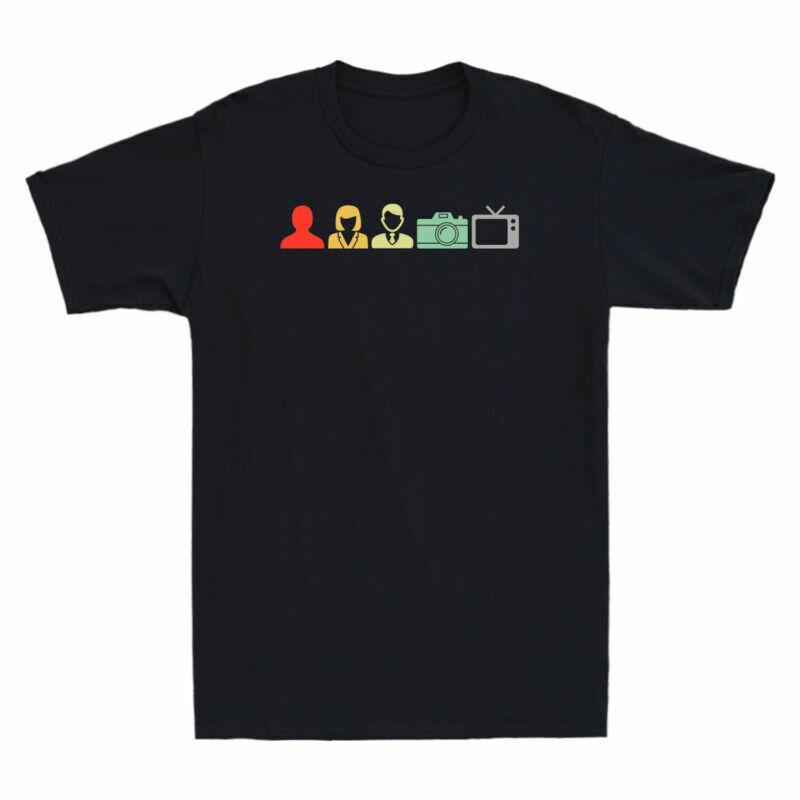 Tv Retro Test Cognitive Funny Gift TShirt Unisexs Person Unisex Cotton Camera Unisex S