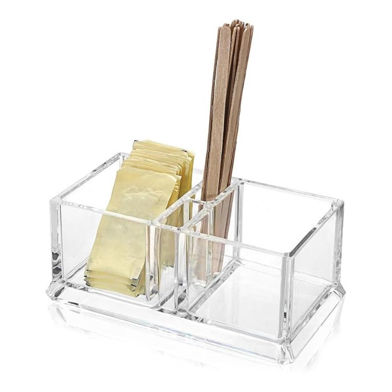 Durable Plastic Teas Coffee Pods Holders Moisture Proof Design Easy Cleaning Delicate Teas Bag Dispenser For Home Use
