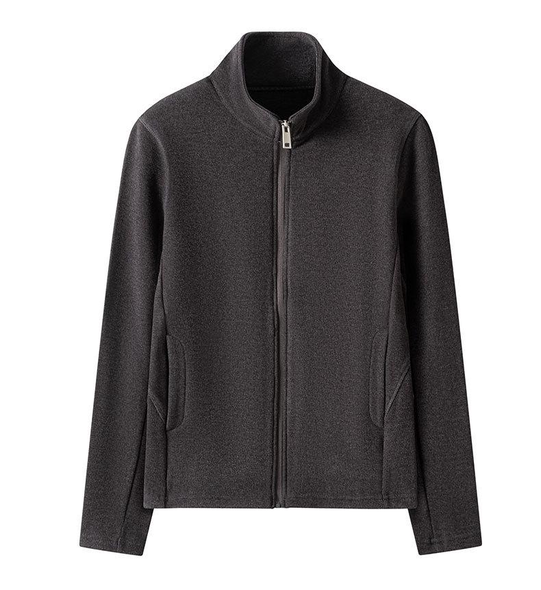 Clearance: German Fleece Velvet-Lined Stand Collar Jacket, 450g, Warm for Autumn/Winter