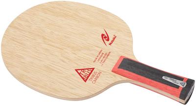 Nittaku Tribus Carbon Pálka na stolní tenis Shakehand Útočná NC0472, 5-vrstvá Flare, Červená,