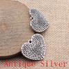 Big Heart Shaped Charms Pendant For Bracelet Necklace Jewelry Making Craft Findings