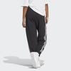 Adidas Three-Stripe Design Cuffed Knit Casual Pants Daily Wear Bottoms Women Black HA4375