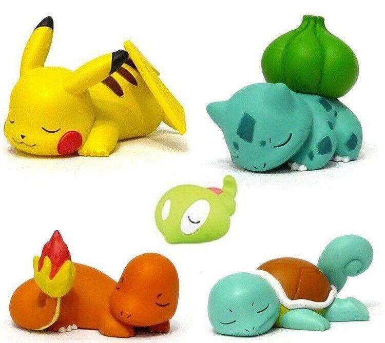 

Squirtle Bulbasaur 5pcs Pikachu Figure Toy Micro Landscape Doll Kid Gift