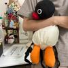 Zaini Peluche Pingu Carini Borsa Scuola Pinguino Cartone Animato Kawaii Versatile Bambola Moda Borsa a Spalla Borse per Pendolari Viaggio Regalo per Bambini