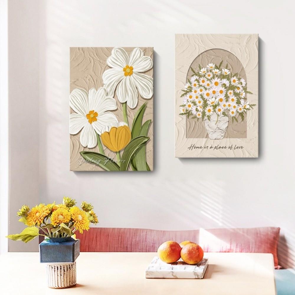 

Frameless Canvas Painting 30*40cm Flower Decoration Nordic Wall Hanging Picture Apartment Homestay 2
