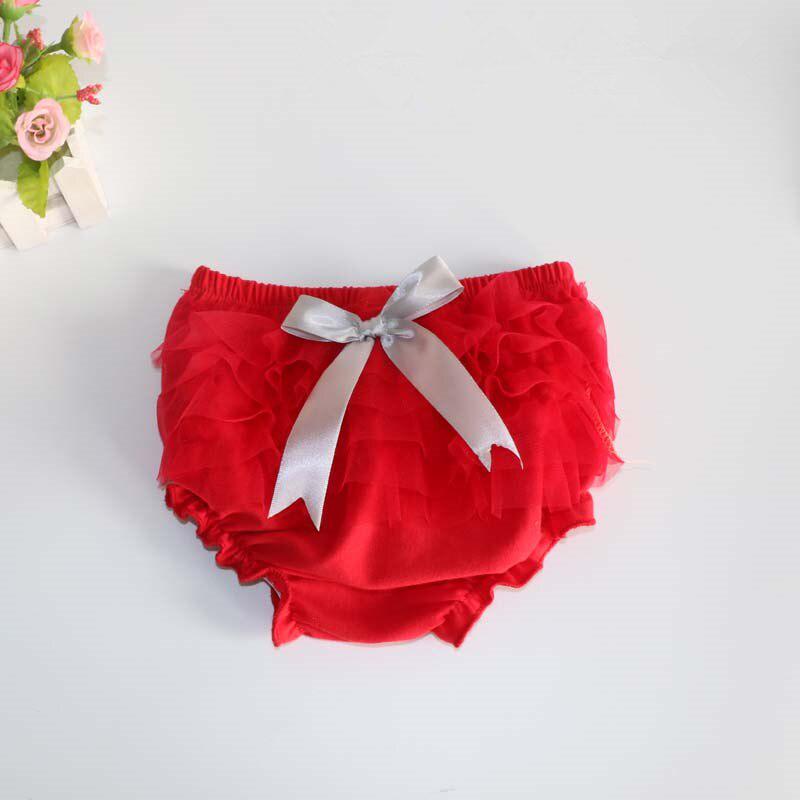 XUANOU Infant Bow Ruffled Shorts Toddler Baby Infant Girl Bowknot Ruffle Bloomer Nappy Underwear Panty Diaper