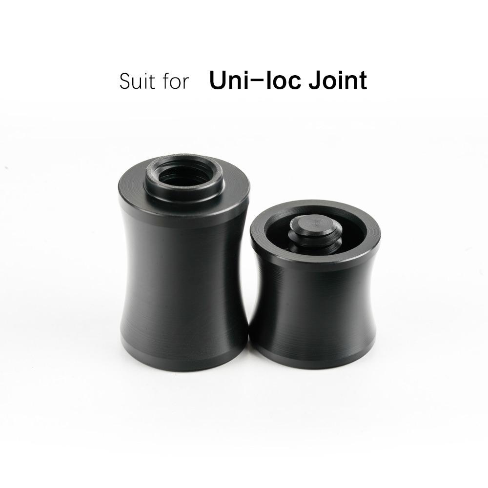 1Set Special Billiard Cue Joint Protector Set Plastic Black Middle Wheel Protection Cover Joint Caps for Uni Loc Wavy