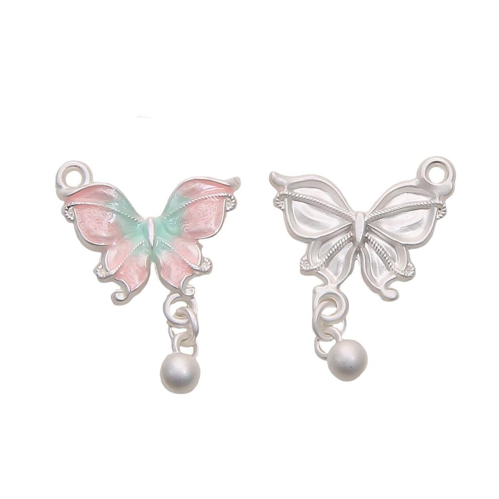 1pc/bag Alloy Matte Dripping Oil Pendant DIY Bracelet Necklace Earrings Jewelry Accessories