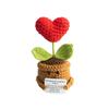 Homemade Crocheted Plant Pots Creative Knitted Pots Cute Positive Encouragement Pots