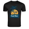 Travel More Tropical Beach Palm Sunset Vacation Graphic Unisex T-Shirt
